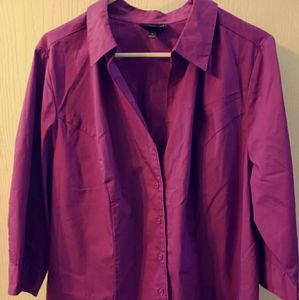 Lane Bryant Button Blouse